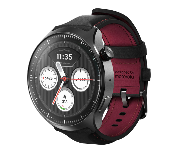Motorola moto watch ultra Black Silicone + Black Leather - 1615944 - zdjęcie 3